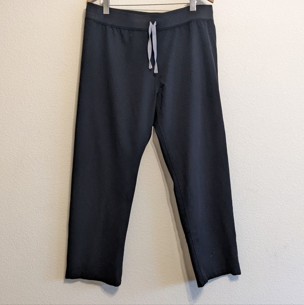 FIGS Technical Collection Size XL Black Scrubs Pants Polyester Rayon Spandex EUC